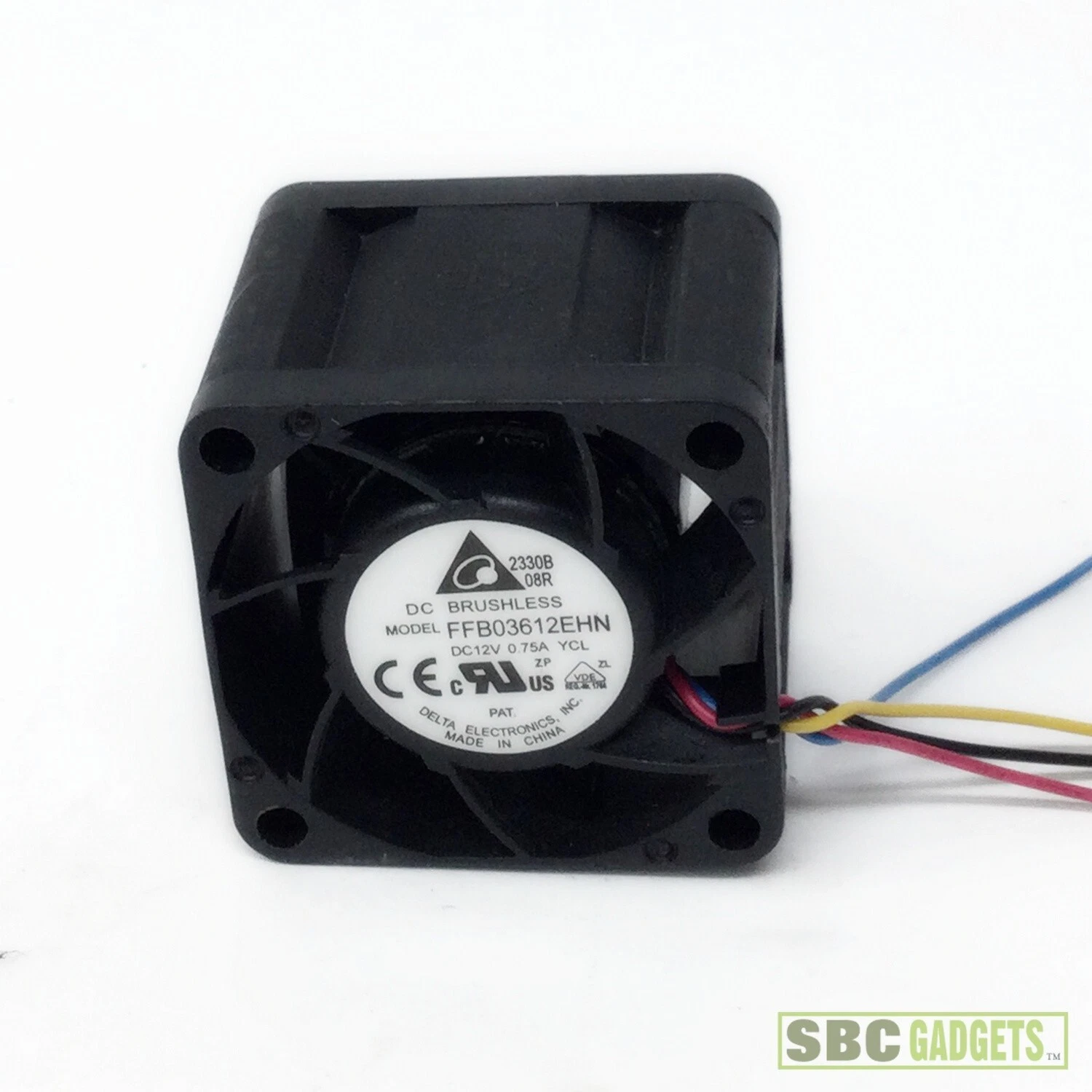 High Speed Cooling Fan Delta Electronics DC Brushless FFB03612EHN 12V 0.75A