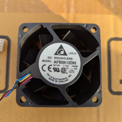 Delta AFB0612DH 6025 60mm 25mm 12V DC Dual Ball Bearing Brushless PWM Fan w/conn