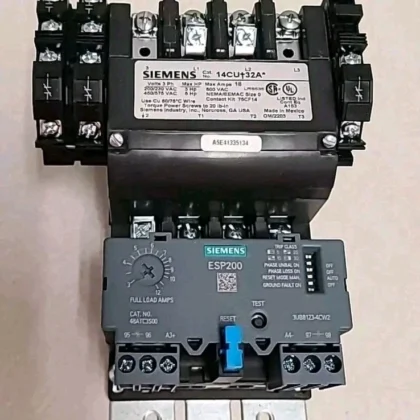 Siemens 14CU+32A Starter 3PH 600V Size 0 w/ ESP200 48ATC3S00