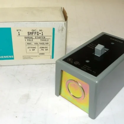 NEW SIEMENS 1 HP MANUAL MOTOR STARTER 277 VAC 230 VDC SMFFG-1