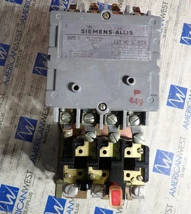 New Siemens Allis Size 0 Motor Starter 5 HP 460v XL-0CC0 20 amp 115V coil S904