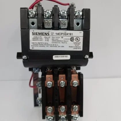 New Siemens Size 0 Motor Starter 14CP32A*81 Coil 120 Vac 5 HP 18 Amp