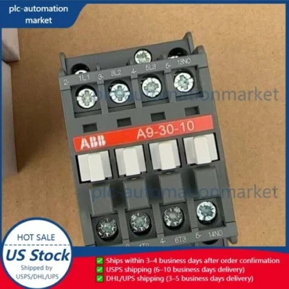 New In Box A9-30-10 Contactor 24V、110V 50Hz / 110-120V 60Hz、220-230V US Free TAX