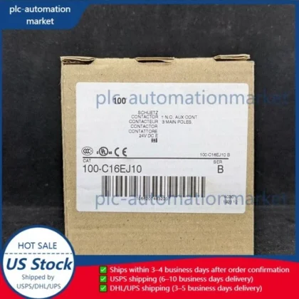 New For 100-C16EJ10 Ser B Contactor 16A IEC 24V 50/60Hz 24VDC 100C16EJ10 In Box
