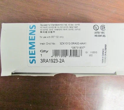 SIEMENS Reversing Contactor Connector Module 3RA1923 2A