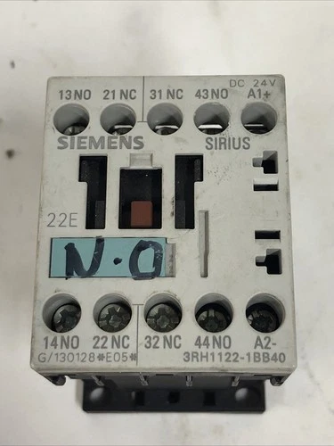 Siemens 3RH1122-1BB40 Sirius Contactor Relay 4P 2NO + 2NC 24VDC Coil