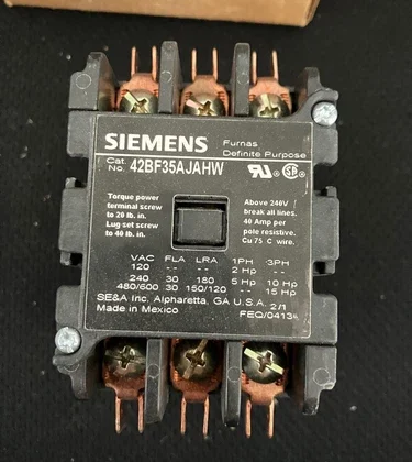 New Siemens HVAC Contactor Relay CTR 01149 X13060035297 New Old Stock
