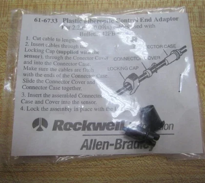 Allen Bradley 61-6733 616733 Fiberoptic Adaptor Control End 42FB Sensors