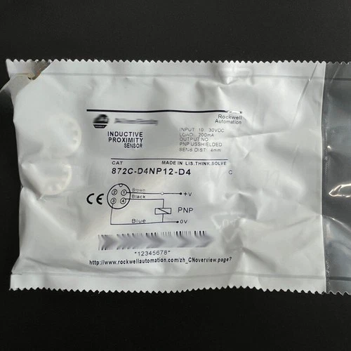 872C-D4NP12-D4 For Allen-Bradley Proximity Switch Sensor 4mm 200mA Good Quality