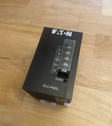Eaton ELC PS-02 Power Supply 100-240VAC Input 24VDC Output 2.0 Amp Din-Rail