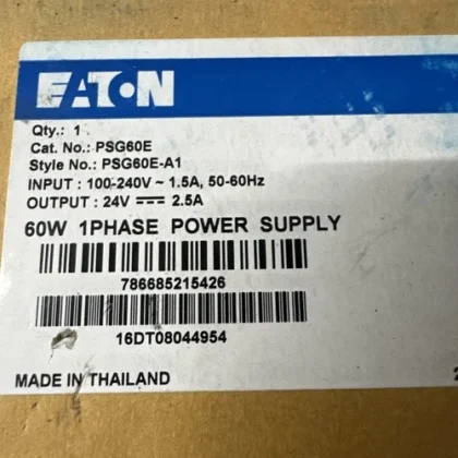 Eaton PSG60E24SP Power Supply 60W 24V 2.5A Output 1Ph 100-240V Input