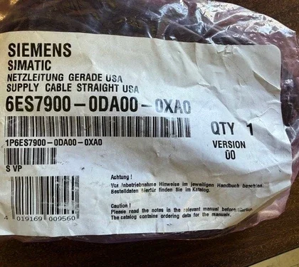 * Siemens 6ES7900-0DA00-0XA0 USA Industrial Control System Power Supply Cable