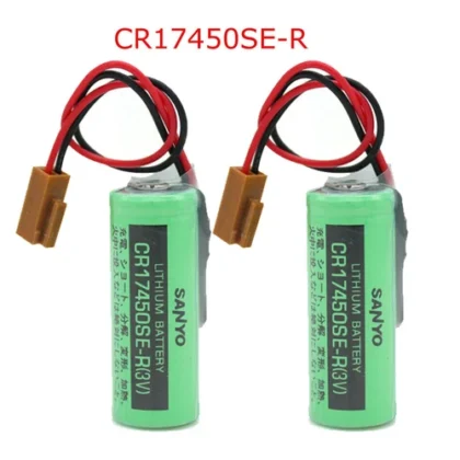 2pcs 3V CR17450SE-R 2500mah PLC Battery For FANUC A98L-0031-0012 with Plug