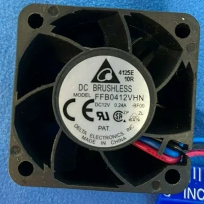 Hi Speed Fan Delta 12V .16A 1.92W Ball Bearing 3 Wire Plug FFB0412VHN 9500RPM