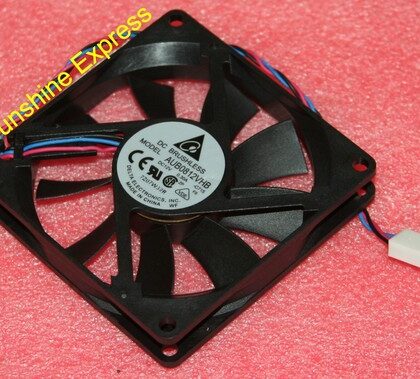 New Delta Cooling Case Fan AUB0812VHB w/ 3-Pin Connector 80x80x15mm