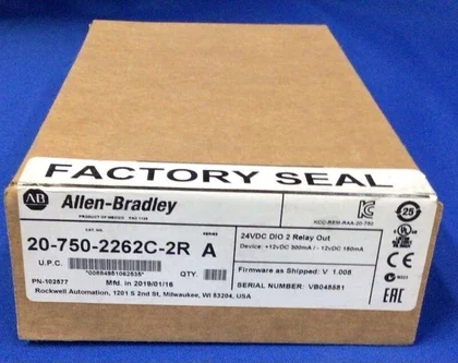 20-750-2262C-2R Allen Bradley 24V DC IO Option Module 207502262C2R