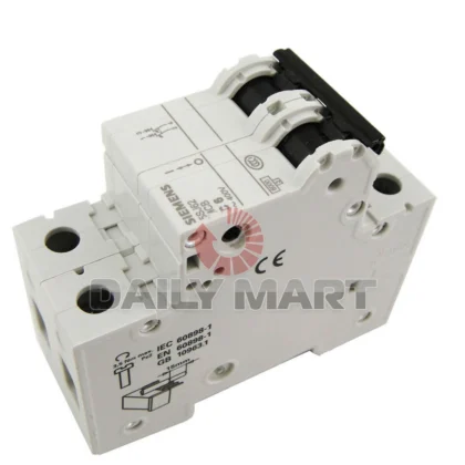 SIEMENS 5SJ6206-7CC20 5SJ62067CC20 CIRCUIT BREAKER PLC MODULE 6A 2-POLE 400V NEW