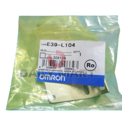 Omron Automation and Safety Mounting L-Bracket E39-L104 DIN Rail Stainless Steel