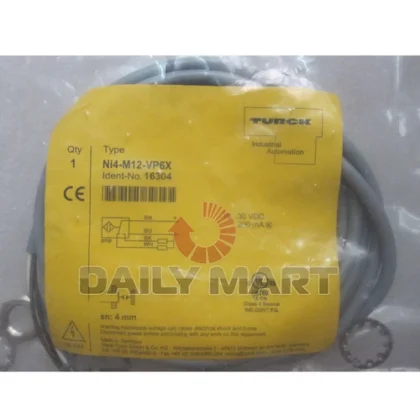 TURCK NI4-M12-AP6X PROXIMITY INDUCTIVE BARREL SENSOR 4MM 10V - 30V NEW