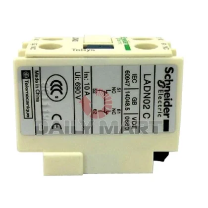 Brand New Electric Schneider LADN02C D-Line Contactors Auxiliary Contact Block