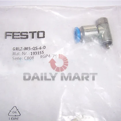 NEW Festo GRLZ-M5-QS-6-D PLC One-Way Flow Control Valve