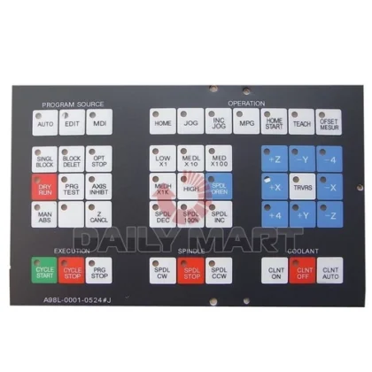 FANUC NEW A98L-0001-0524#J MEMBRANE OPERATOR KEYPAD KEYSHEET KEYBOARD, FREE SHIP
