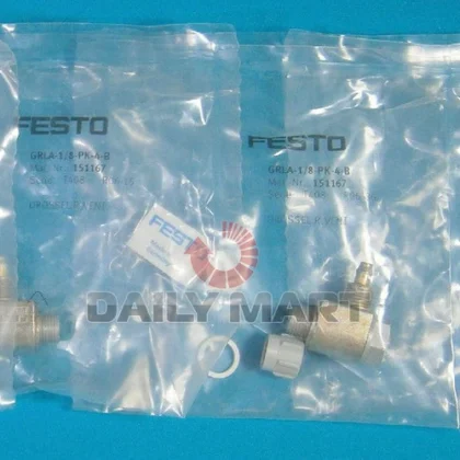 NEW Festo GRLA-1/8-PK-4-B One-Way Flow Control Valve Fittings