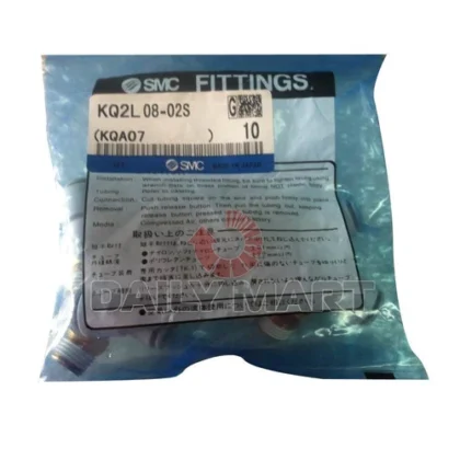 LOT of 10 SMC NEW KQ2L08-02S PLC Male Elbow Fitting, One-Touch, 8MM
