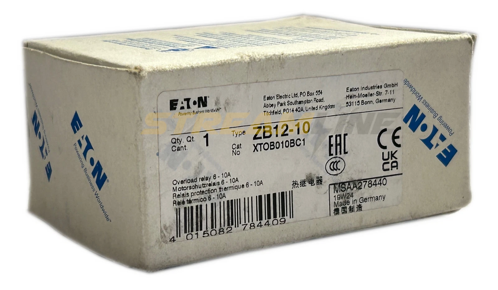 Eaton XTOB010BC1 Relé de Sobrecarga