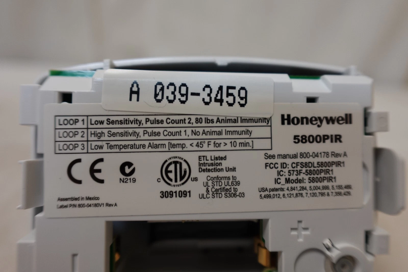 Honeywell Aurora Pet Immune PIR Sensor