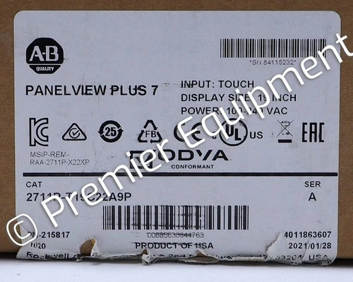 Allen Bradley 2711P-T19C22A9P PanelView Plus 7 HMI