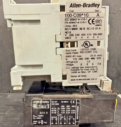 Allen Bradley 100-C09*10/193-TAB40 Contactor