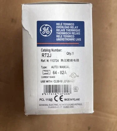 GE RT2J Relé de Sobrecarga