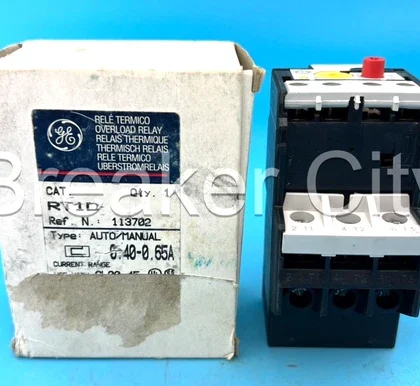 GE RT1D 0.40.0.65A Relé de Sobrecarga