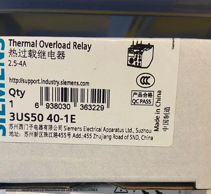 Siemens 3UA6140-0E Relé Térmico