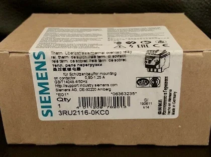 Siemens 3RU2116-0KC0 Relé Térmico SIRIUS