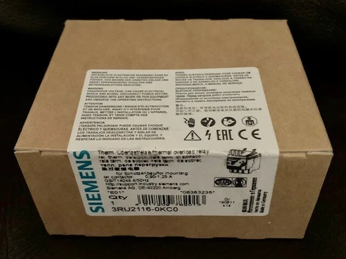 Siemens 3RU2116-0KC0 Relé Térmico SIRIUS