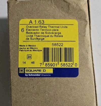 Square D A1.63 Relay Térmico