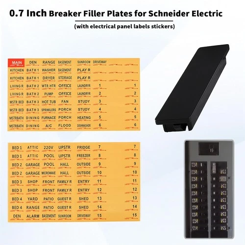 Square D QO Placas de Relleno para Interruptores