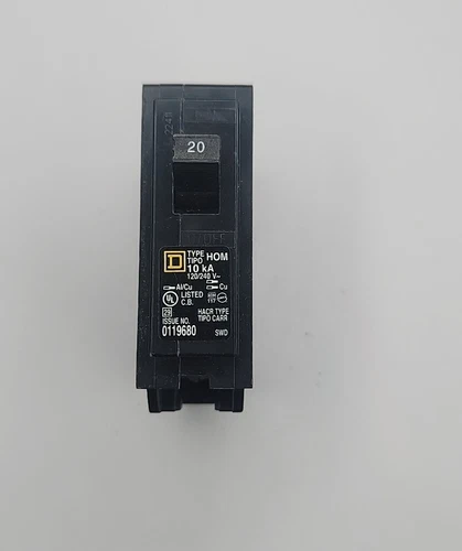 Square D HOM120CP Interruptor de Circuito Monopolar 20A