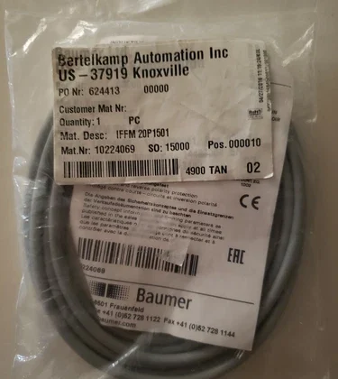 Baumer Electric IIFM 20P1501 Sensor Inductivo
