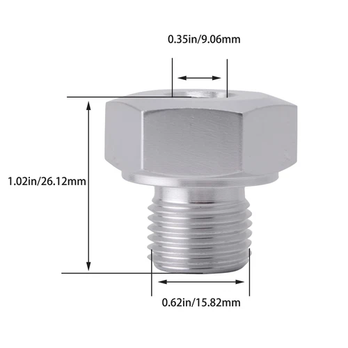 LS Engine swap M16 1.5 a 1/8 NPT adaptador de sensor de presión de aceite
